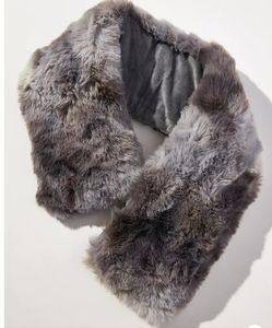 Anthropologie Luxe Dyed Faux Fur Neck Wrap - grey